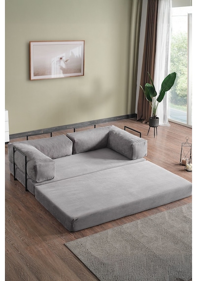 Lounge Aktivite Koltuğu Çok Amaçlı Koltuk Yatak Gri Gri