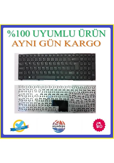 Asya.Depo Casper Uyumlu Csd.4210-4L45T-S Klavye Siyah Tr