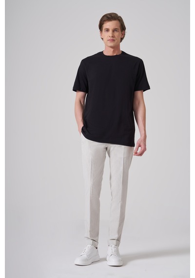 Morven Erkek Siyah Basic Bisiklet Yaka Dynamic Fit Pamuk T-shirt 26yc018008001 Siyah