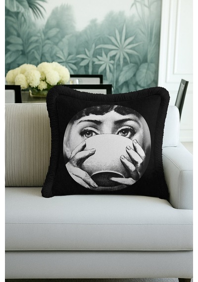 Efsanevi Sanat Motifli Saçaklı Yastık Kılıfı - Retro Elegan Siyah Gümüş Püsküllü Kırlent Kılıfı Koyu Kanyon Nane Efsanevi Sanat Motifli Saçaklı Yastık Kılıfı - Retro Elegan Siyah Gümüş Püsküllü Kırlent Kılıfı Koyu Kanyon Nane