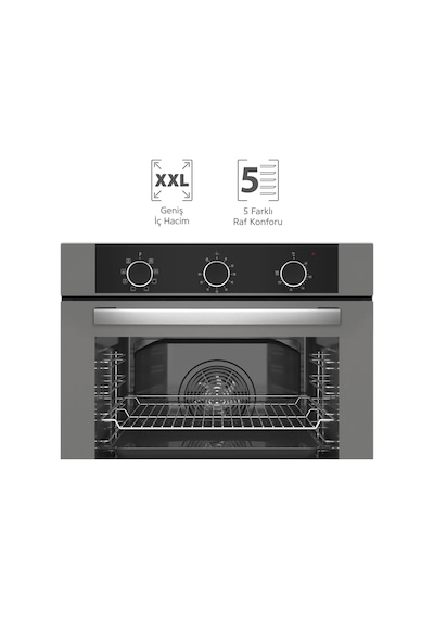 Simfer 8222 Ank. QS Büyük Pop-up 9 Fonk Gri Cam Power Turbo