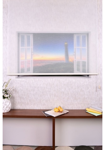 Beyaz Karartma Düz Etek Dilimsiz P 1090 Blackout Zebra Stor Güneşlik Perde 80 X 200
