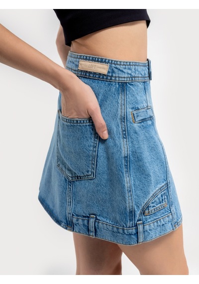 Slim Fit Kadın Etek Lacivert