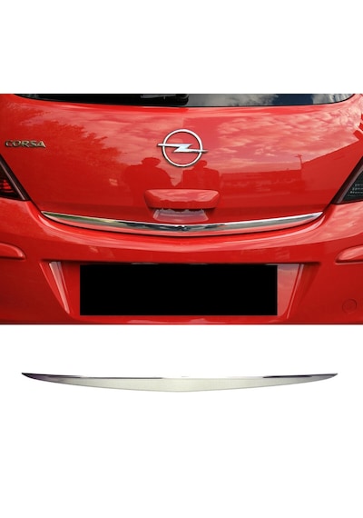 Opel Corsa D 2007-2014 Krom Bagaj Alt Çıta P.çelik