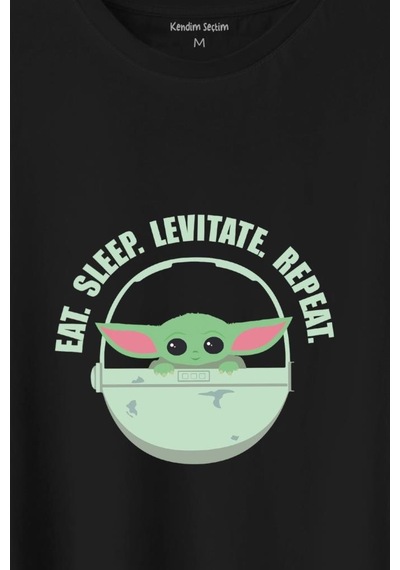 Baby Yoda The Mandalorian Star Wars Bebek Yoda Baskılı Tişört Unisex T-shirt 001