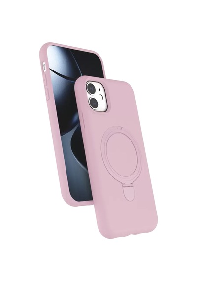 Newface Apple İphone 11 Regal Magsafe Standlı Kapak - Açık Pembe