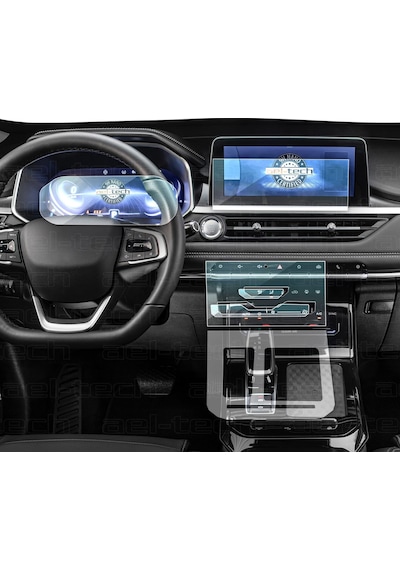 Chery Tiggo 7 Pro Luxury Gösterge, Navigasyon, İç Merkezi Kontrol Ve Vites Etrafı Koruyucu 4'lü Set