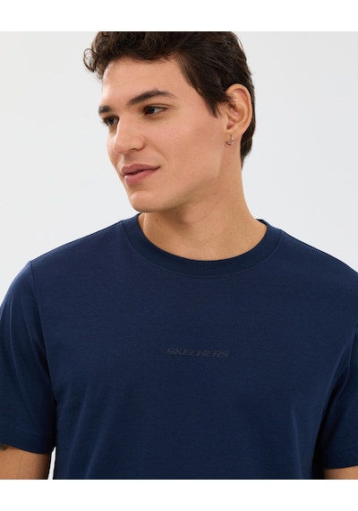 Skechers M Essential T-shirt Erkek Lacivert Tshirt S2510017-0505 Lacivert