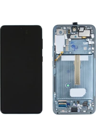 Te Samsung Uyumlu S22 Plus S906 Çıtalı Lcd Ekran Mavi
