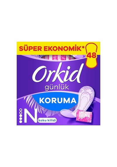 Orkid Günlük Ped Koruma Dev Ekonomi Paketi 48 Adet Ped Tekli Paketlerde