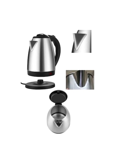 Tr Elektrikli Paslanmaz Çelik Su Isıtcı Çelik Kettle 1.8 Lt. Uzun Ömürlü