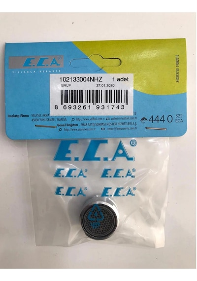 Eca Lavabo Batarya Perlatör Musluk Ucu Ağız Filtre Dış Dişli