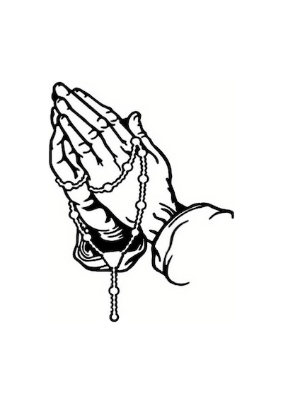 Yakarış Dua Eden İnsan Sticker 22 X 36 Cm