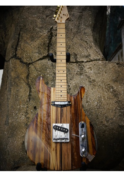 Elektro Gitar Telecaster Custom Epoksi & Yıllanmış Ağaç Kişiye Özel Natural