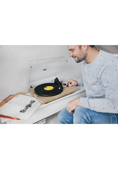 Lenco Lbt-188 Pi Retro Ahşap Bluetoothlu Pikap Plak Çalar