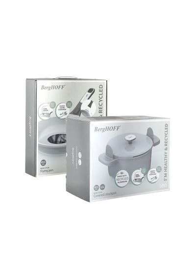 Berghoff Leo Phantom Kapaklı Yapışmaz Derin Tencere 24 Cm Ve Kıza Diğer