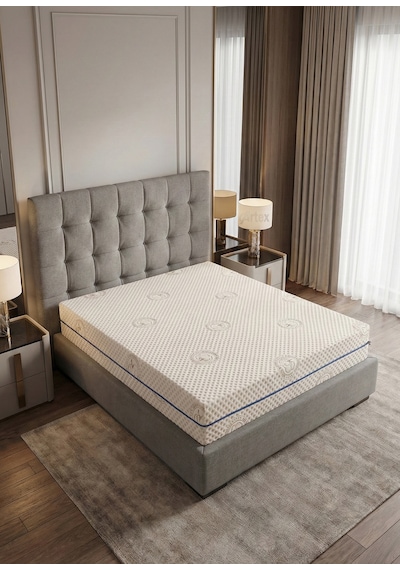 Cotton Premium Fermuarlı Yatak Kılıfı 140x190 Koruyucusu %100 Pamuklu Kılıf Kapitone Çift Kişilik Çift Kişilik Beyaz 140 x 190