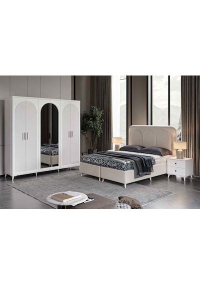 Oslo 6 Kapaklı Komple Mdf Yatak Odası Takımı