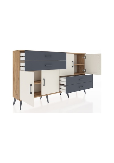Arges Konsol 3 Raflı 4 Çekmeceli 4 Kapaklı 176x30x99 Çam-aytaşı/a Çam-aytaşı/antrasit Arges Konsol 3 Raflı 4 Çekmeceli 4 Kapaklı 176x30x99 Çam-aytaşı/a Çam-aytaşı/antrasit