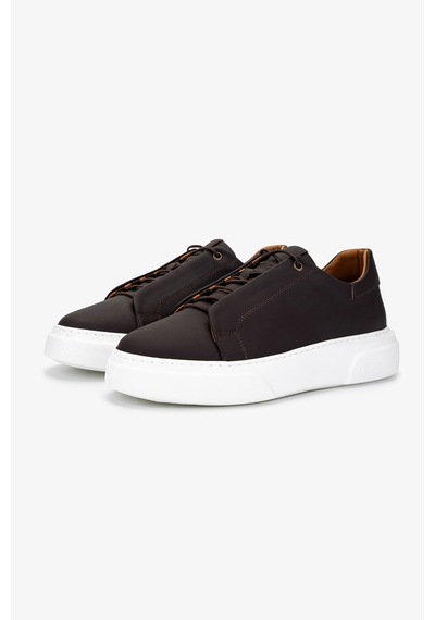 Valmenti Erkek Hakiki Deri Sneakers & Spor Ayakkabı 965 2617 Erk Ayk Y25 Kahve Zuma Kahverengi