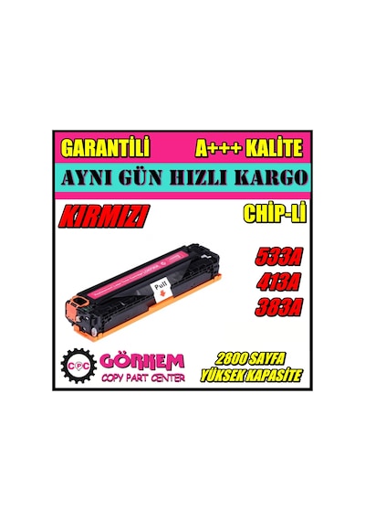 Hp Ce413A Uyumlu Toner Kırmızı (305A) N11.23949