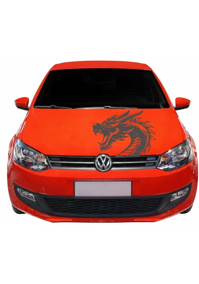 Ejderha Dragon Sticker - Araba Oto Motosiklet Cam Karavan Araç Sticker - 00236 40x29 Cm