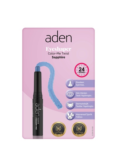 Aden Eyeshadow Twist - Asansörlü Göz Farı 04 Sapphire Safir 0