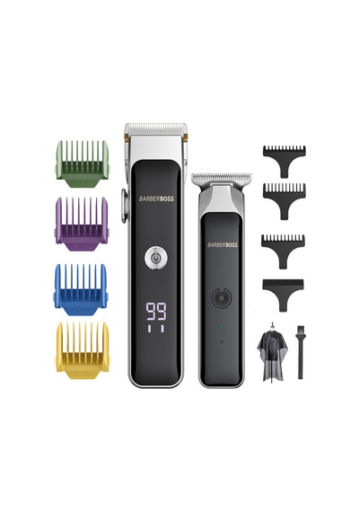 Barberboss Erkekler İçin Kablosuz Sakal Ve Saç Kesme Seti, Seramik Bıçaklı Çift Şarj Edilebilir Düzeltici, Ayarlanabilir Hız, Hassas Kadran, Erkek Yüz Tüyü Kesme Makinesi Diğer Barberboss Erkekler İçin Kablosuz Sakal Ve Saç Kesme Seti, Seramik Bıçaklı Çift Şarj Edilebilir Düzeltici, Ayarlanabilir Hız, Hassas Kadran, Erkek Yüz Tüyü Kesme Makinesi Diğer