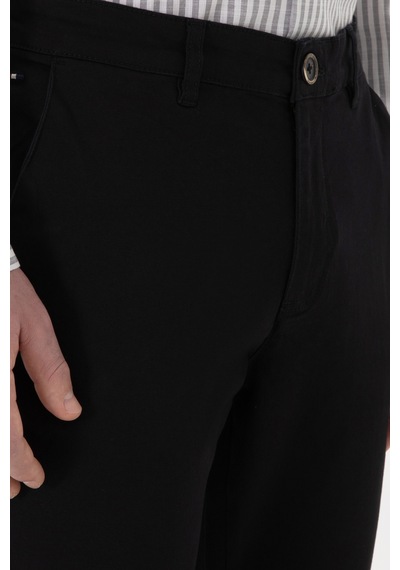 U.S. Polo Assn. Erkek Siyah Slim Fit Kanvas Pantolon 50309142-VR046 U.S. Polo Assn. Erkek Siyah Slim Fit Kanvas Pantolon 50309142-VR046
