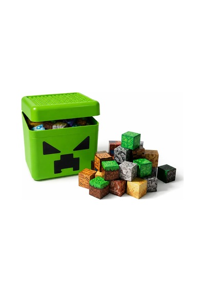 200 Adet Minecraft Manyetik Blok + 3 Farklı Saklama Kutusu +6 Karakter Hediye