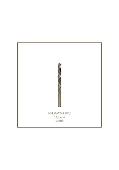 Hss Matkap Ucu 10,5 Mm, Metal, Ahşap, Plastik İçin 4 Adet