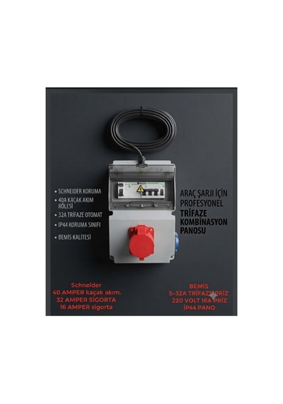 Hes Kablolu 5x6 Ttr Bakır 50 Metre Araç Şarjı Uyumlu 5-32a Trifaze Kombinasyon Panosu Kaçak Akımlı Kablolu-sigortalı- Prizli Ve Montajlı - 926486706 Hes Kablolu 5x6 Ttr Bakır 50 Metre Araç Şarjı Uyumlu 5-32a Trifaze Kombinasyon Panosu Kaçak Akımlı Kablolu-sigortalı- Prizli Ve Montajlı - 926486706
