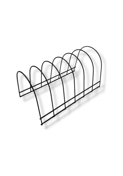 Blackline 6 Bölmeli Tabaklık & Organizer & Oval Metal 17 X 12 Siyah Tr Diğer