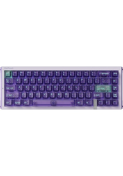 Real67 Potassium-purple %65 Ttc Sacred Heart Kom Manyetik 8k He Hotswap Rgb İngilizce Gaming Klavye