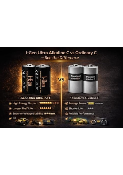 Batteries Lr14 Ultra Alkalin C Boy Pil 1.5v Orta Boy Pil 10, 10'lu Paket