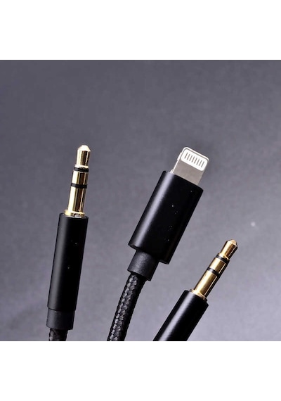 Go Des GAC-305 2 in 1 Lightning 3.5 mm Aux Audio Kablo Ses Kablosu - ZORE-257762