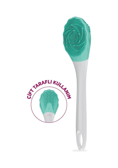 House Pratik Hp87 Şarjlı Silikon Duş Fırçası 3 Mod Titreşimli Vücut Temizleme Fırçası Yeşil Yeşil