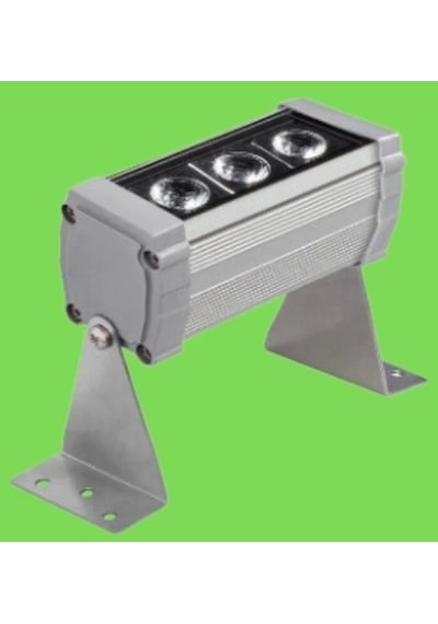 10 Cm 3 Watt Yeşil Işık Wallwasher Duvar Boyama Ip65