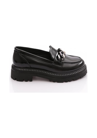 Venüs 2411533y Kadın Deri Loafer Ayakkabı Siyah