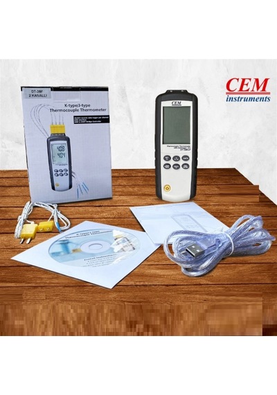 Cem Dt-38F Sıcaklık Kayıt Cihazı 2 Kanallı Datalogger