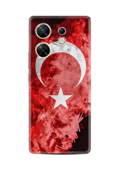 Infınıx Zero 30 4g Kılıf Desenli Silikon Şanlı Türk Bayrağı 1315