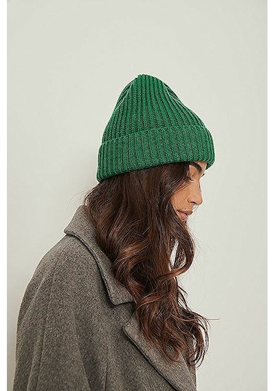 Eke Tekstil Unisex Yeşil Fitilli Yumuşak Basic Bere Yeşil