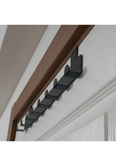Hvngroup Metal Amerikan Kapı Arkası Askılık Organizer Askılık Siyah