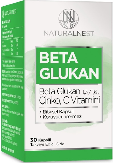 Naturalnest Beta Glukan 30 Kapsül
