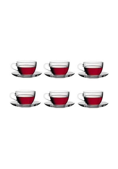 Paşabahçe Basic 6 Lı Çay Fincan Takımı 12 Parça 97948 Şeffaf