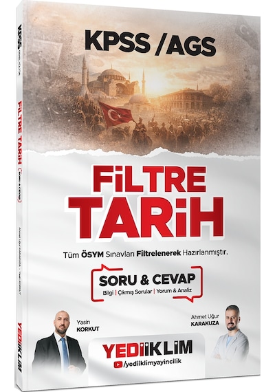 Yediiklim Yayınları 2026 Kpss Ags Filtre Tarih Soru Cevap