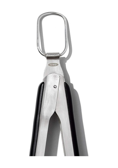 Oxo Good Grips Paslanmaz Çelik Uzun Barbekü Maşası, Dahili Şişe Açacaklı 47,5 Cm - Sosis, Sebze Ve Daha Fazlası