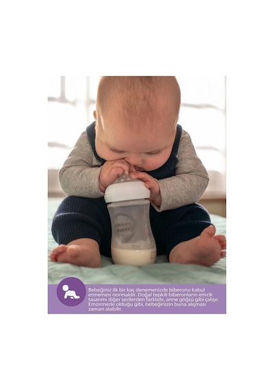 Avent Natural Response Doğal Tepkili Pp 2'li Biberon Seti 1 Ay 260 Ml
