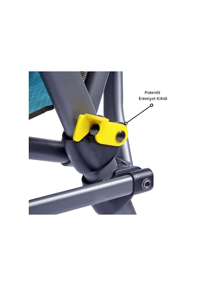 Uquip Justy Xl 3 Pozisyonlu Konforlu Katlanır Kamp Sandalyesi Petrol/grey 244037 Petrol Yeşili