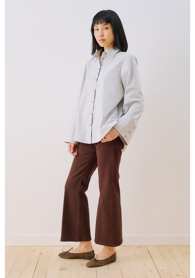 Manuka Geniş Manşetli Poplin Gömlek Mavi Ss26gml00015-22